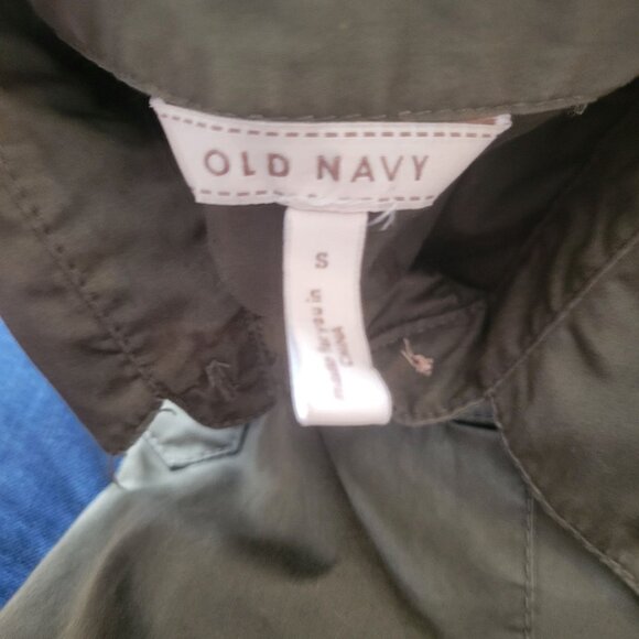 Old Navy Womens Army Green Long-Sleeve Utility Shirt Dress With Pockets Size S - Picture 4 of 4